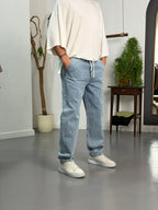 Buz Mavisi Relax Jogger Pantolon