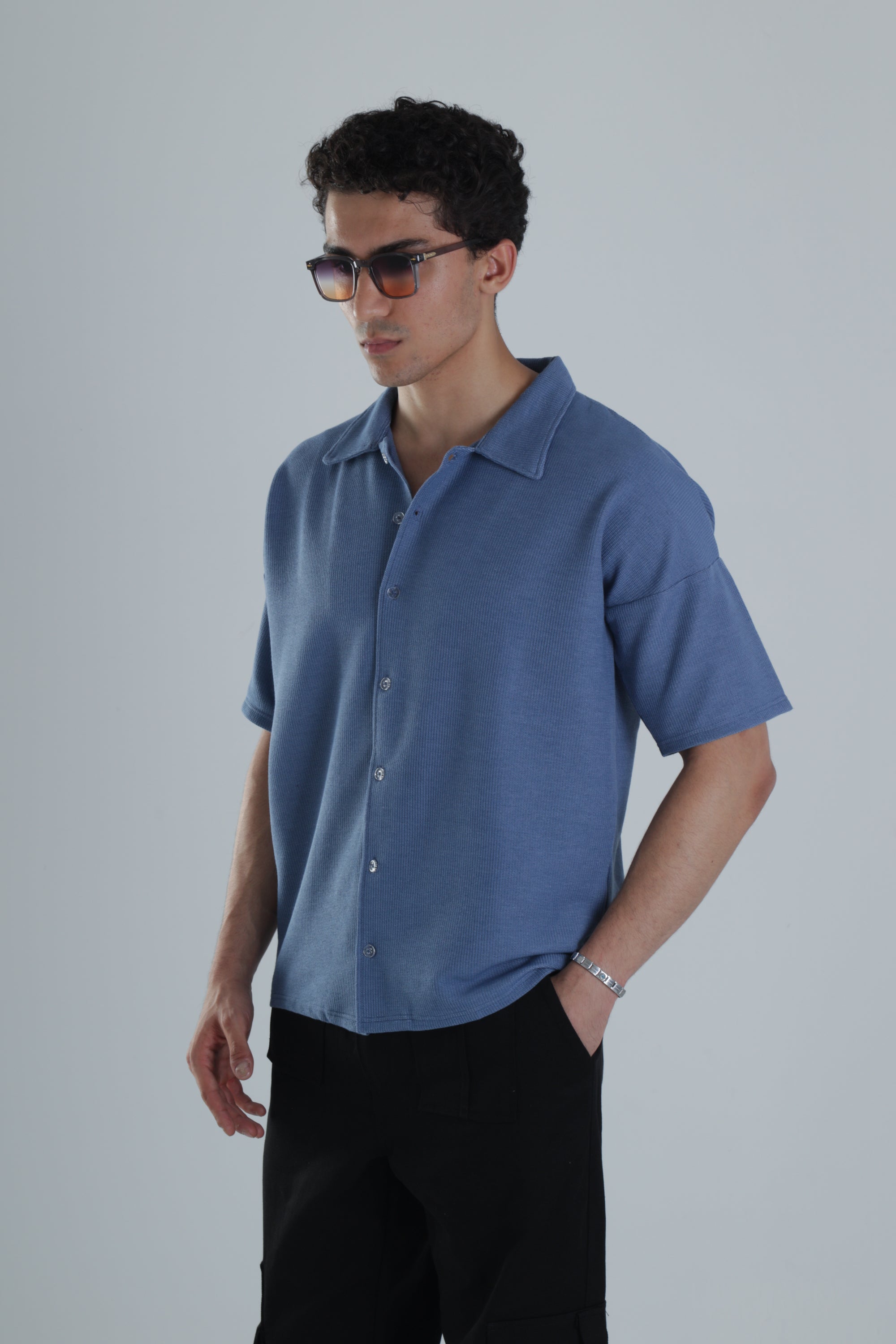 Indigo Wave Kısa Gömlek
