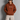 Kiremit 3 İplik Ön ve Arka Baskılı Oversize Kapüşonlu Sweatshirt