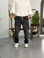 Siyah Relax Jogger Pantolon