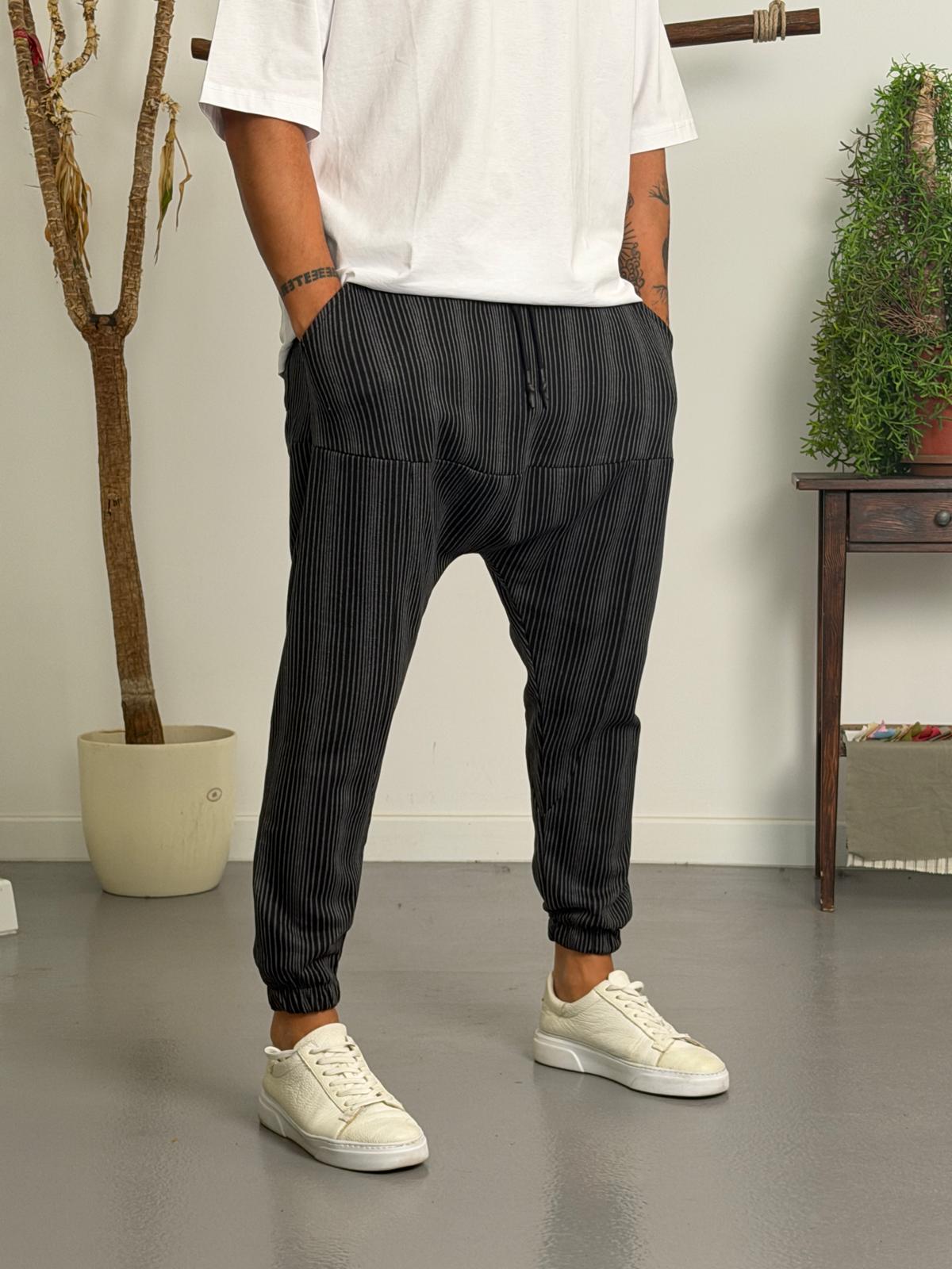Füme Pliseli Şalvar Jogger