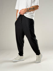 Slim Stripe Black Pantolon