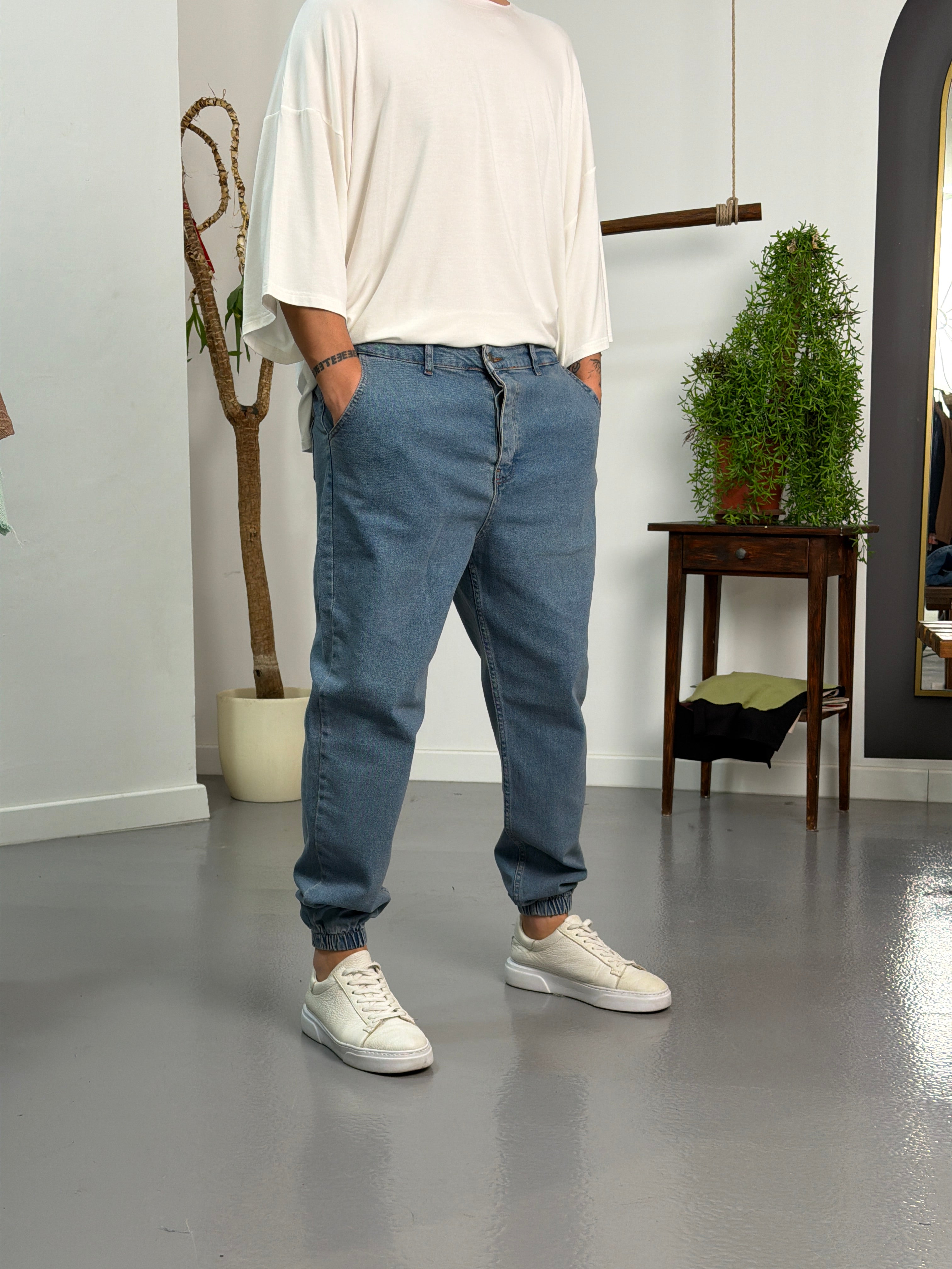 Mavi Relax Jogger Pantolon Ürün ikincil görseli