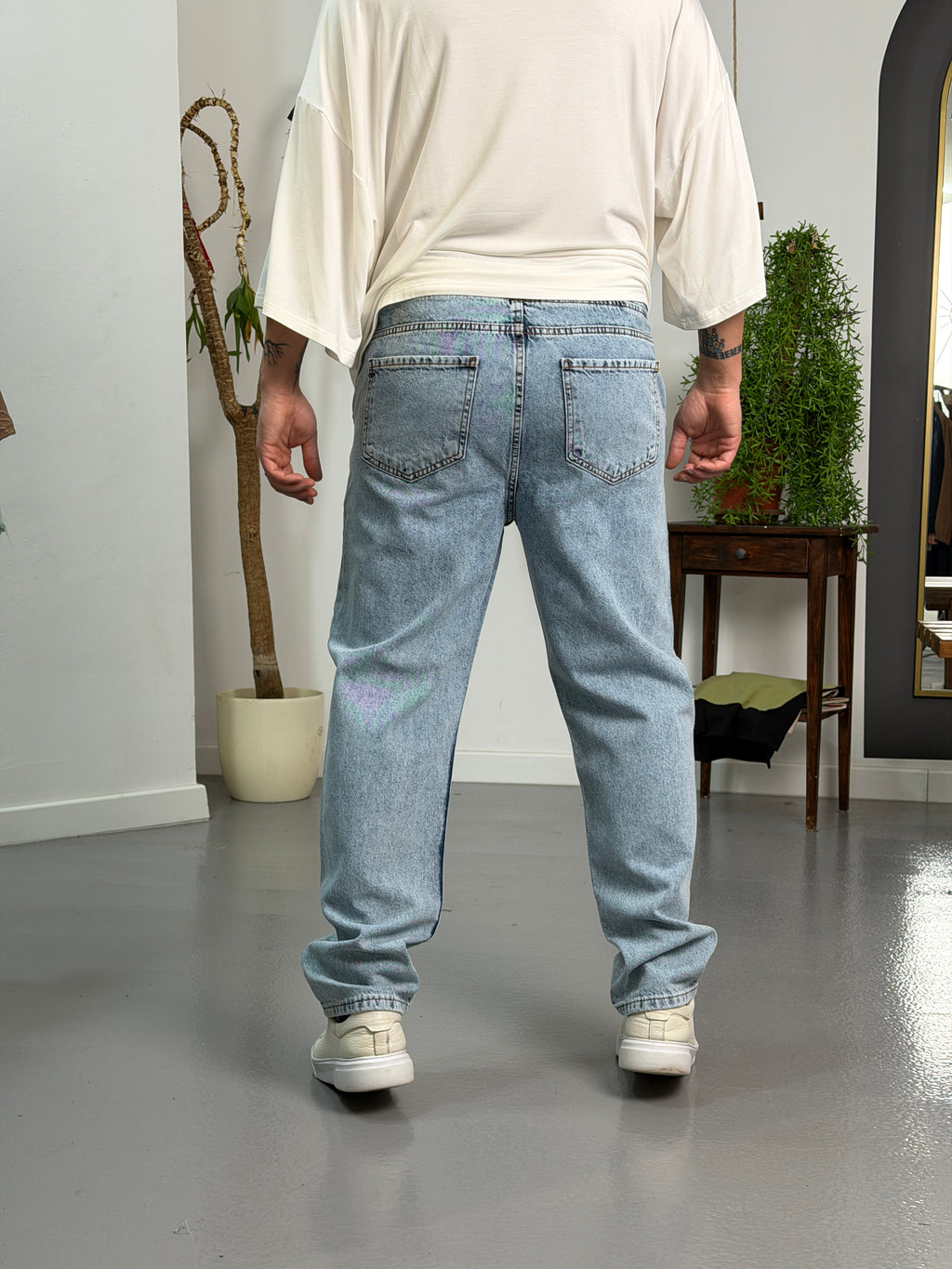 Buz Mavisi Relax Jogger Pantolon