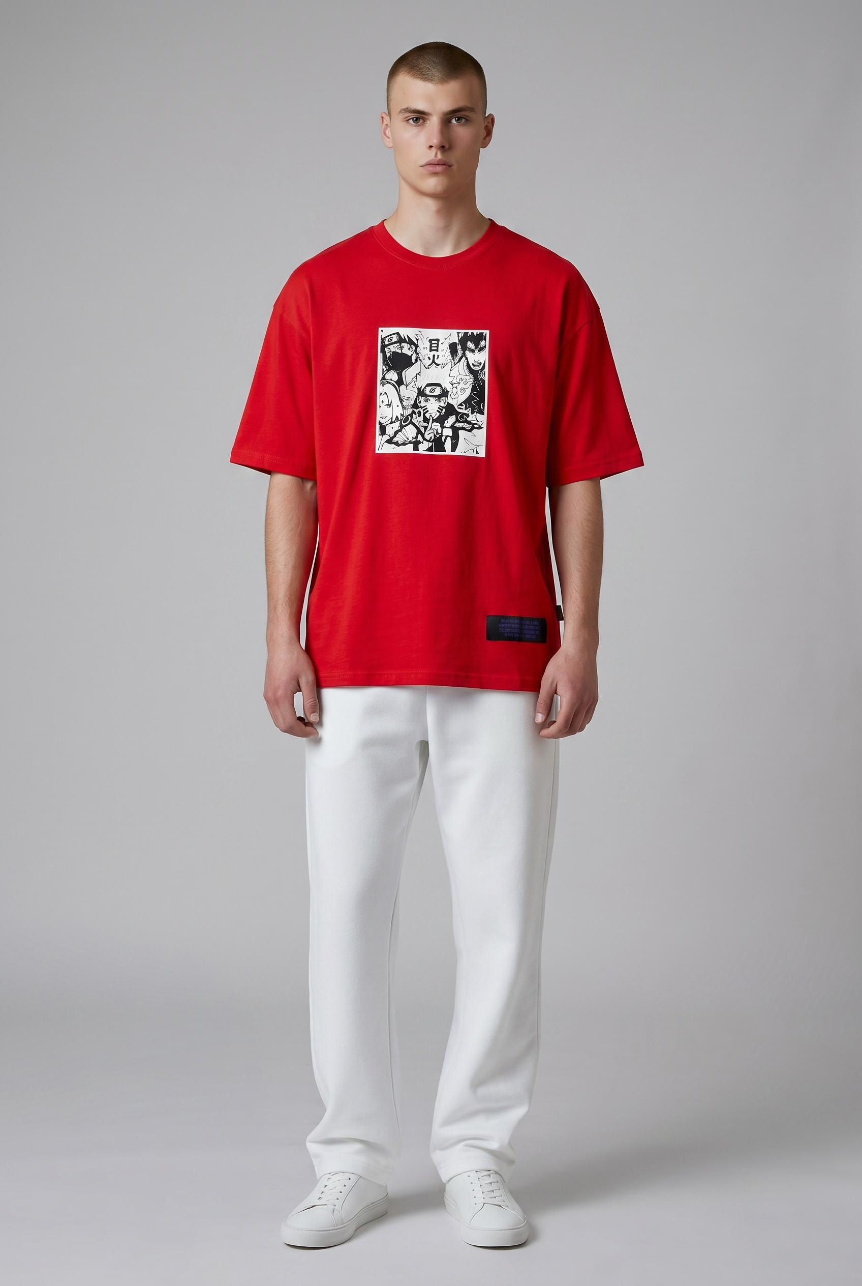 Red Anime T-Shirt Ürün ana görseli