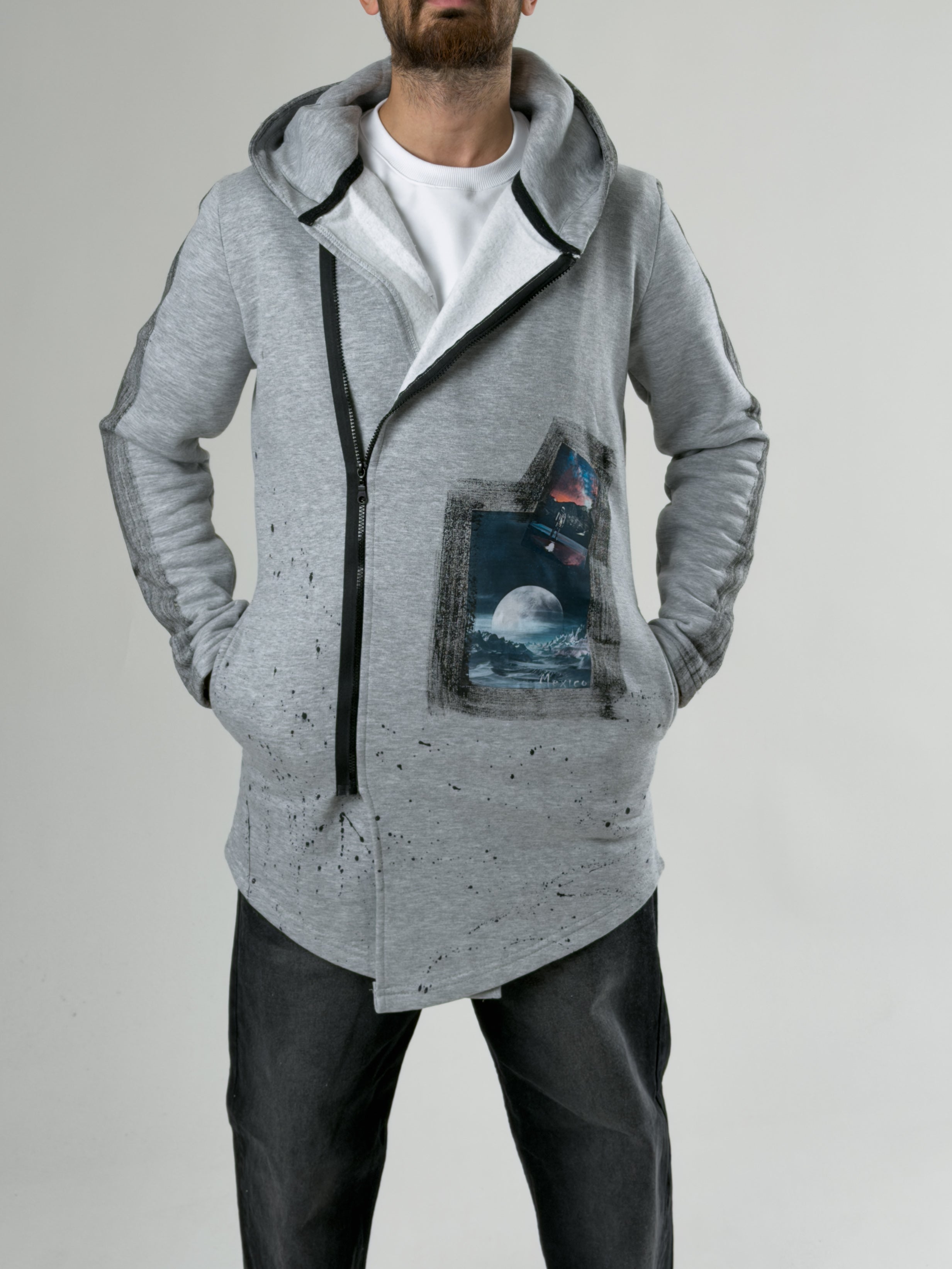 Moon Frame Zip Sweatshirt