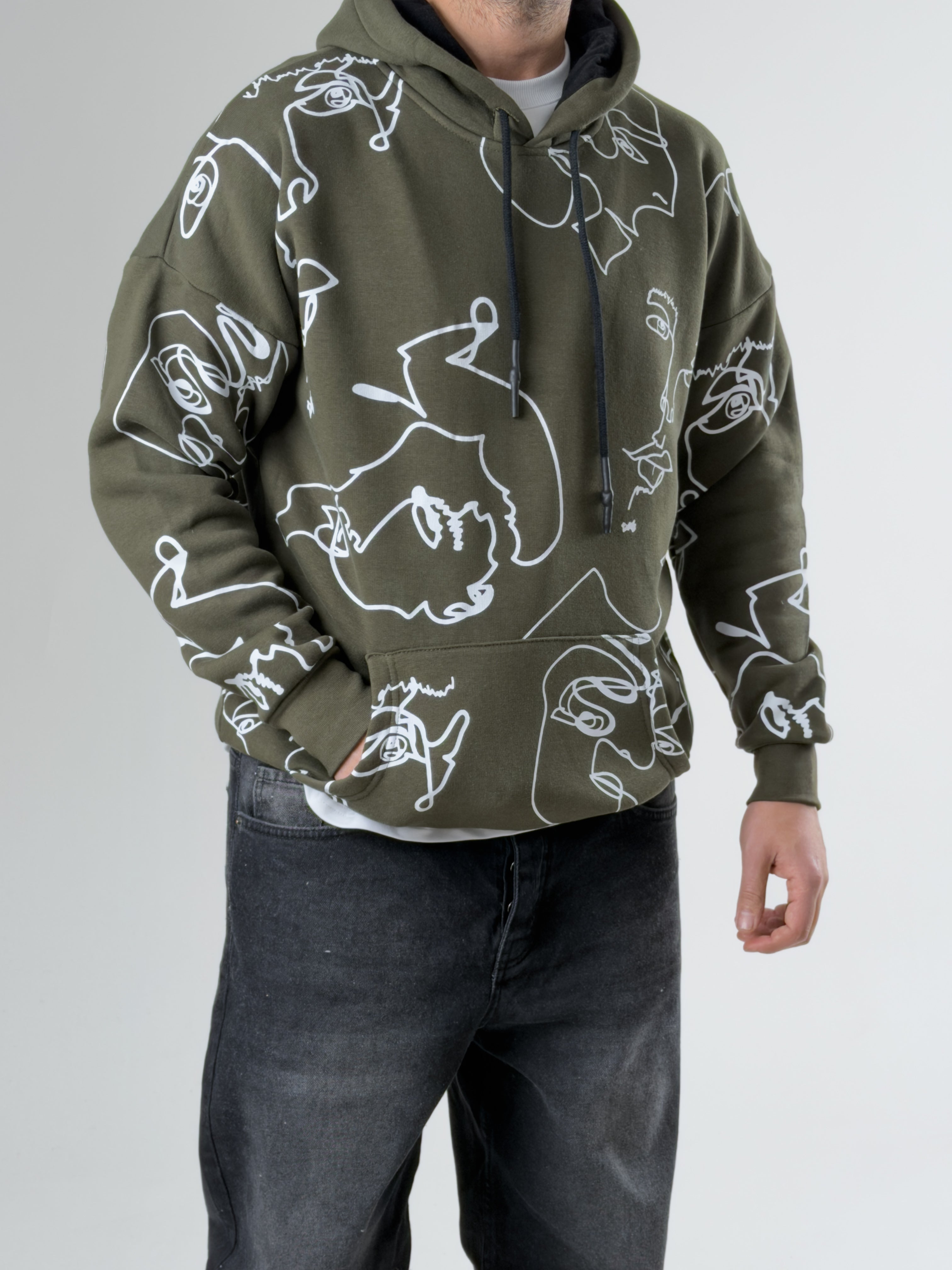 Lineface Sketch Hoodie Ürün ikincil görseli