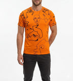 Orange Face Basic T-Shirt