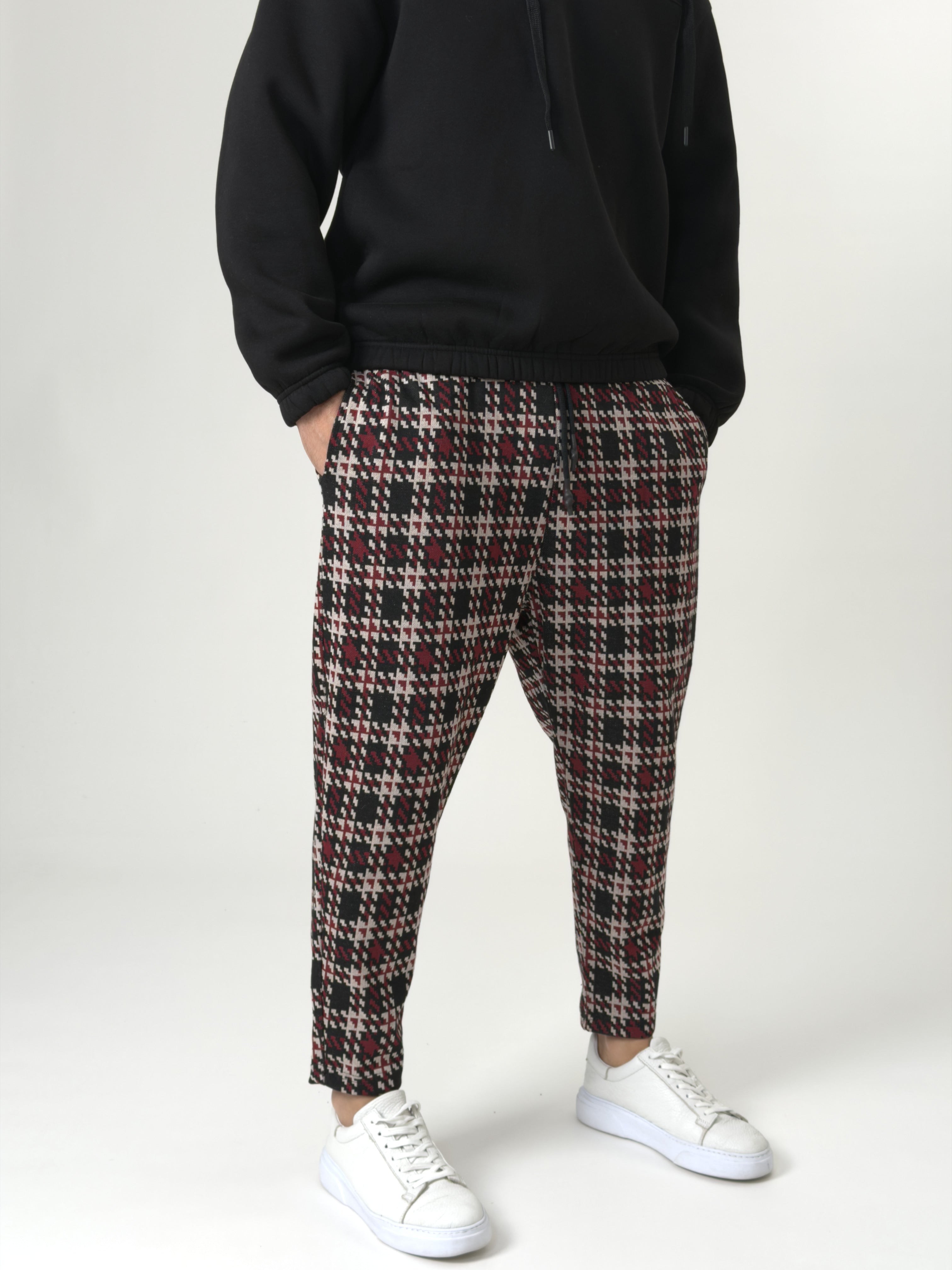Urban Plaid Jogger Pantolon Ürün ikincil görseli