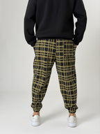 Golden Grid Jogger Pantolon