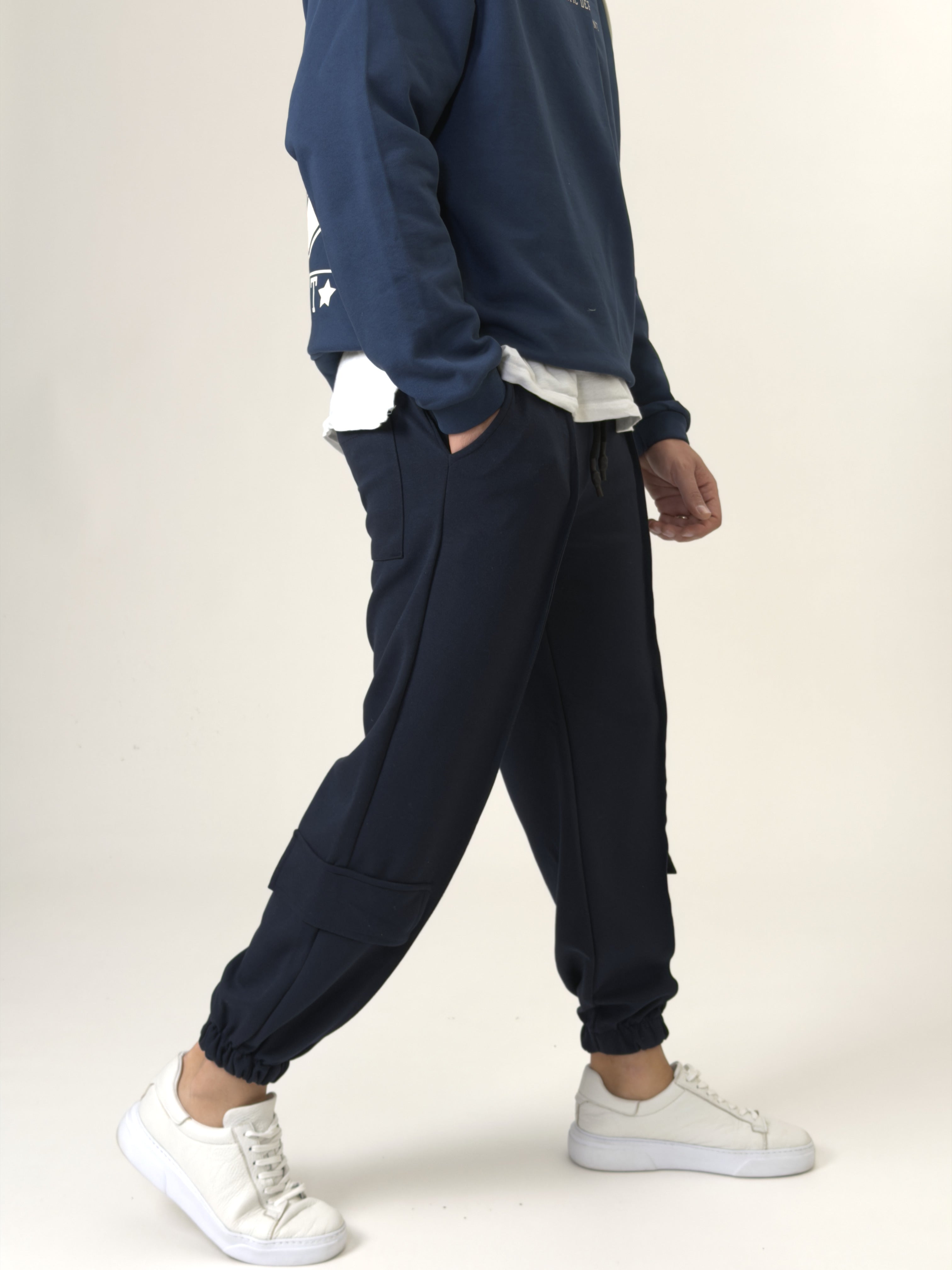 Deep Navy Jogger Pantolon Ürün ana görseli