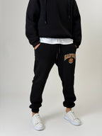 College Siyah Jogger Pantolon