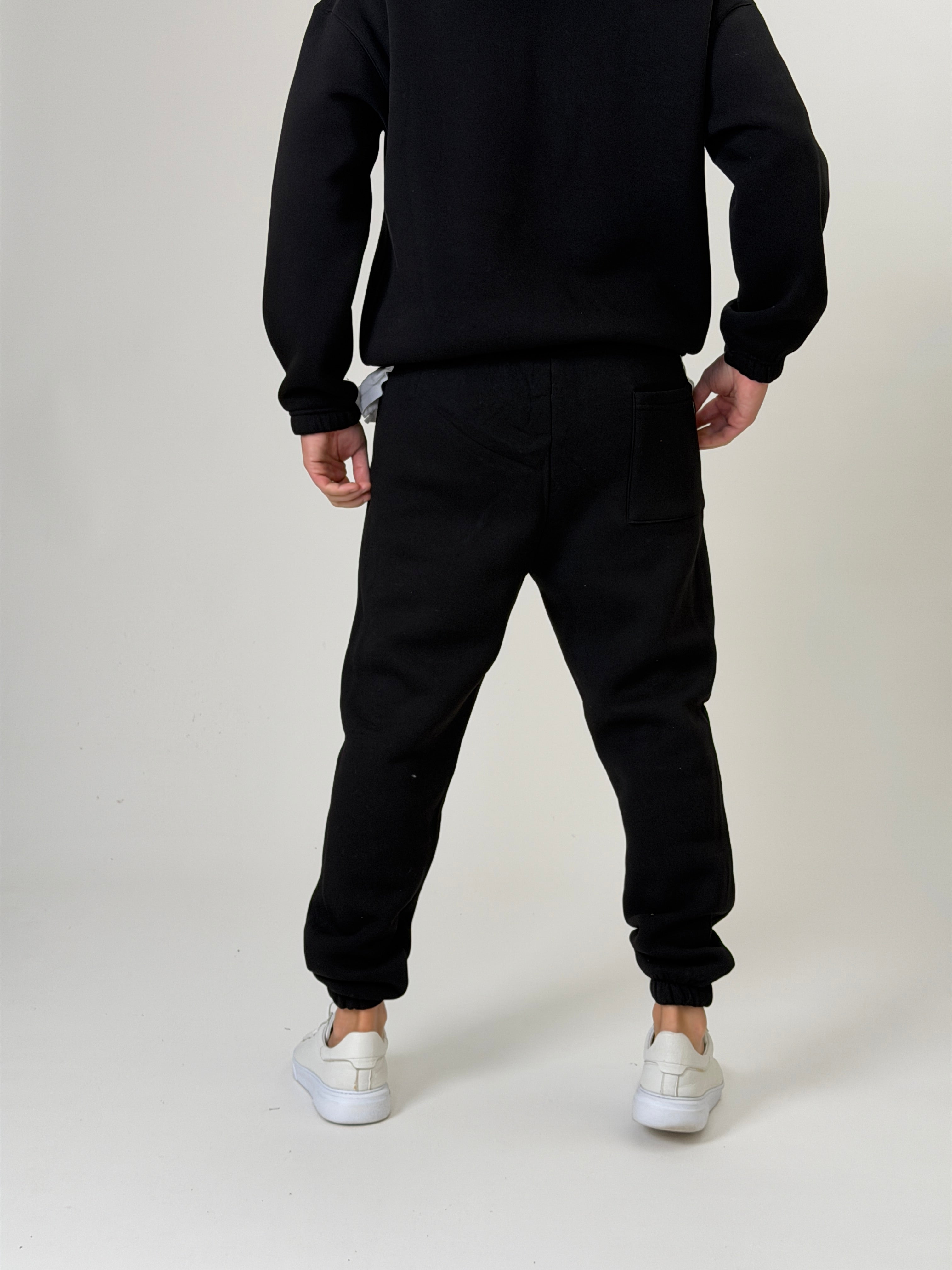 College Siyah Jogger Pantolon