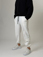 Deep White Jogger Pantolon