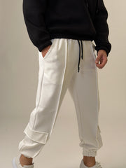 Deep White Jogger Pantolon