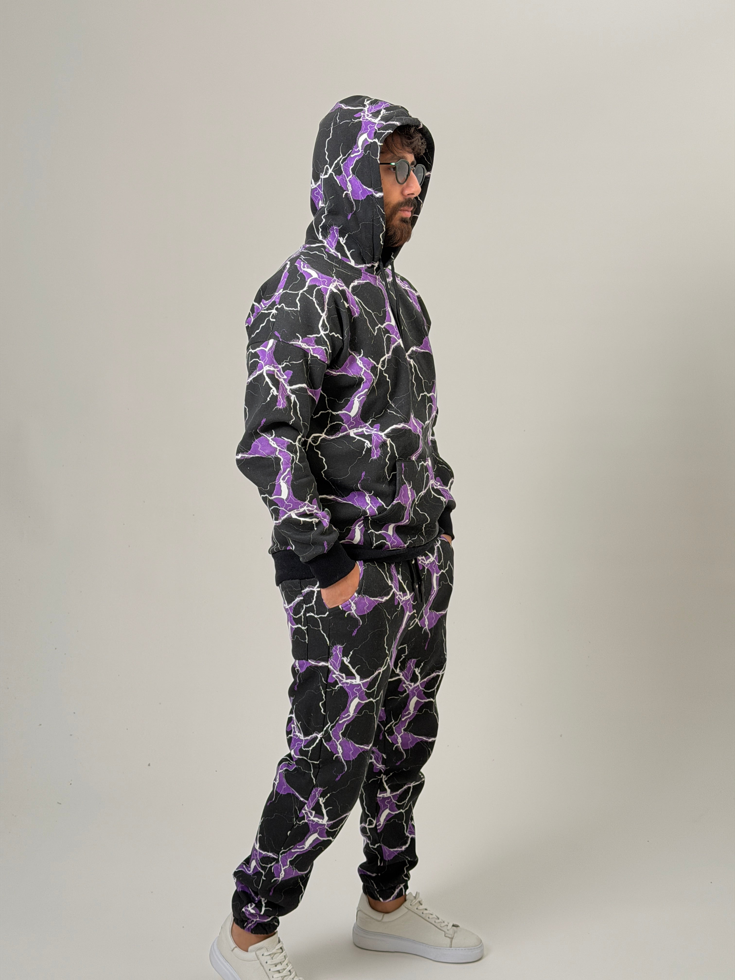 Purple Voltage Hoodie Takım