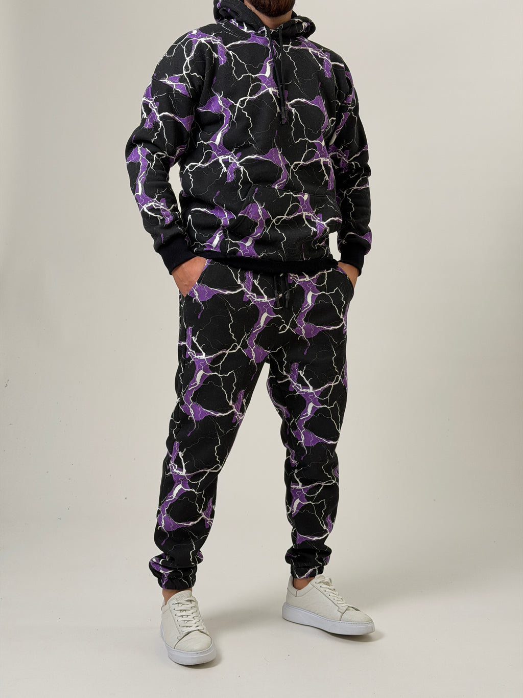 Purple Voltage Hoodie Takım