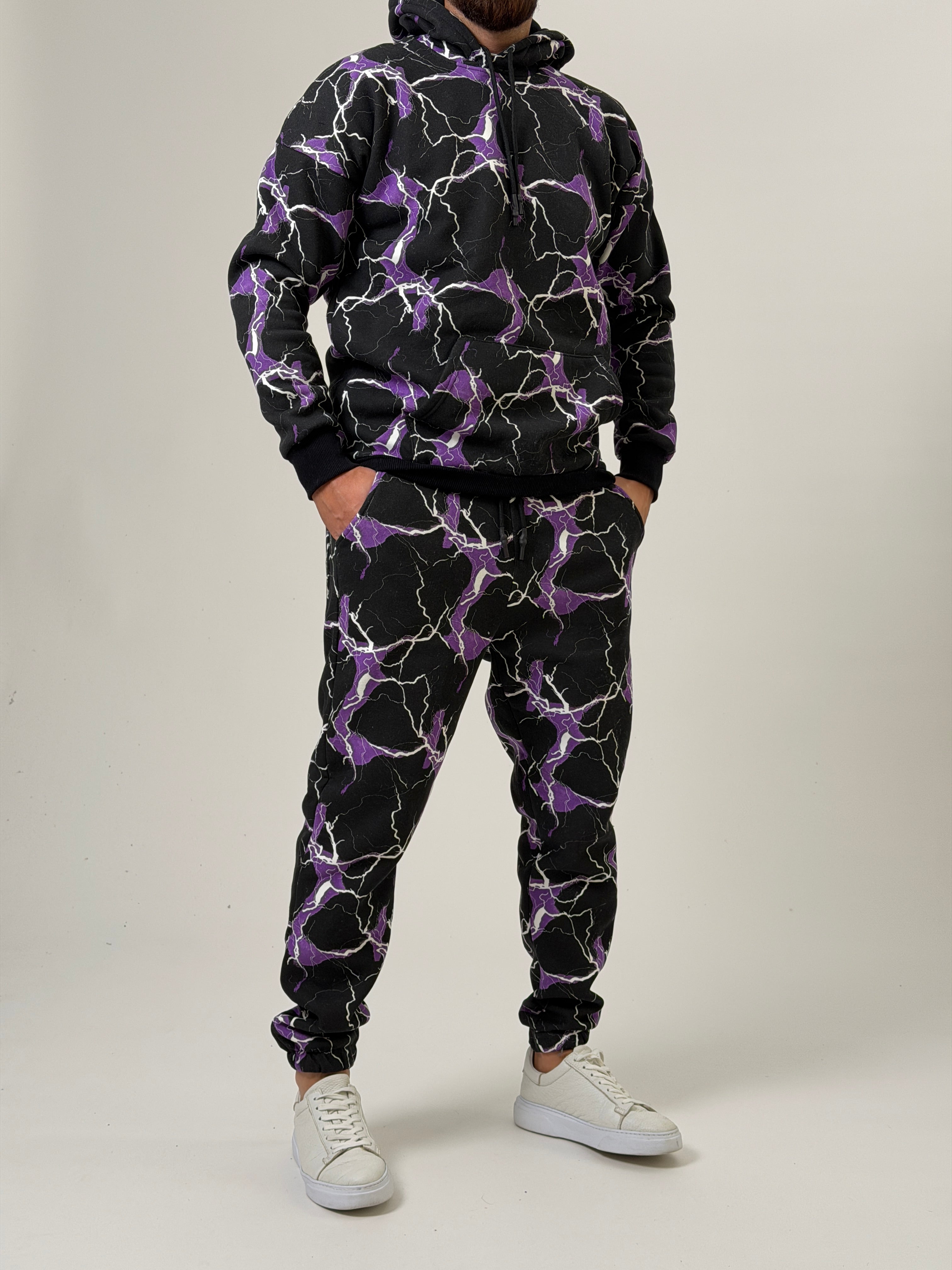 Purple Voltage Hoodie Takım
