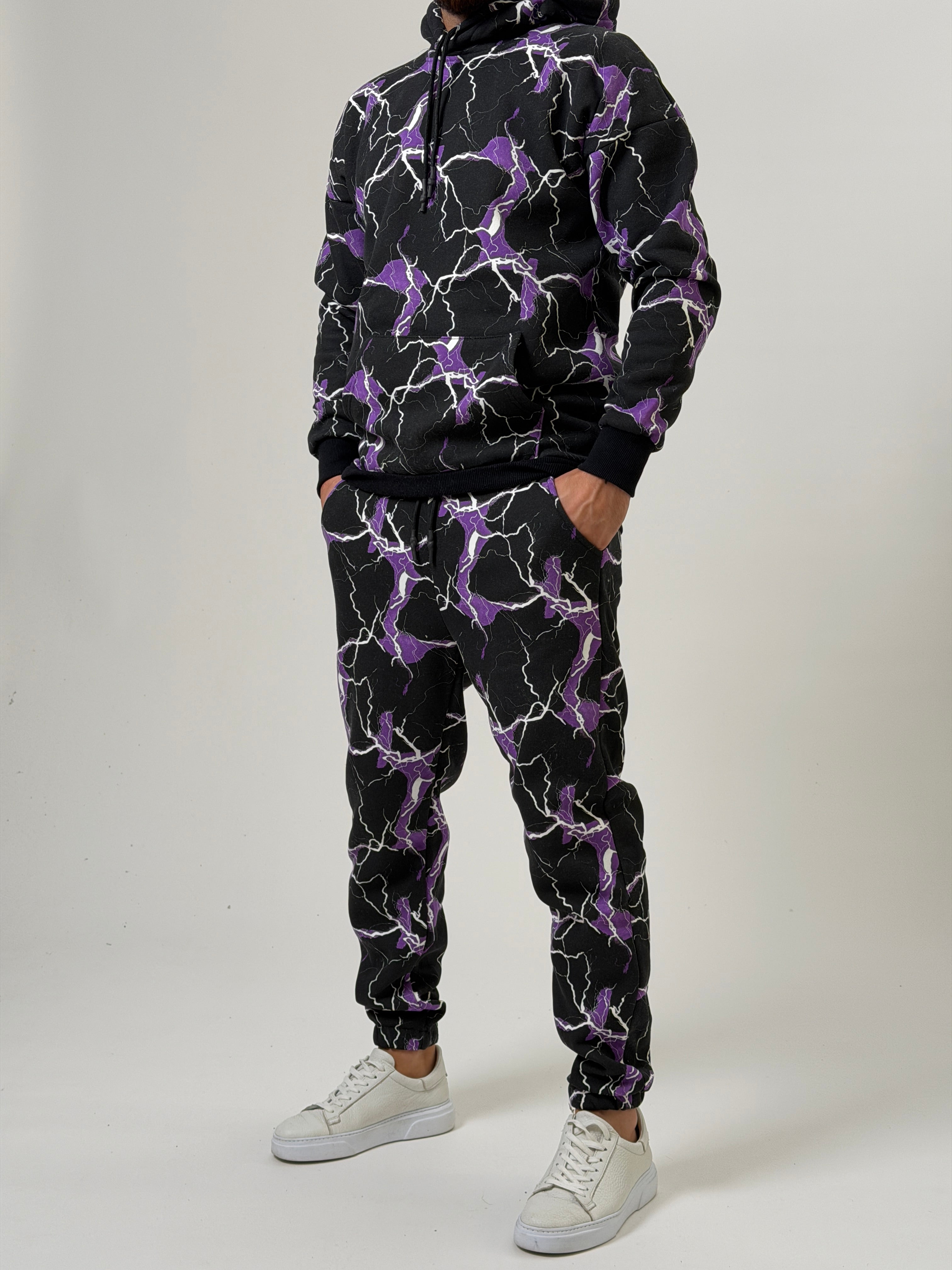 Purple Voltage Hoodie Takım