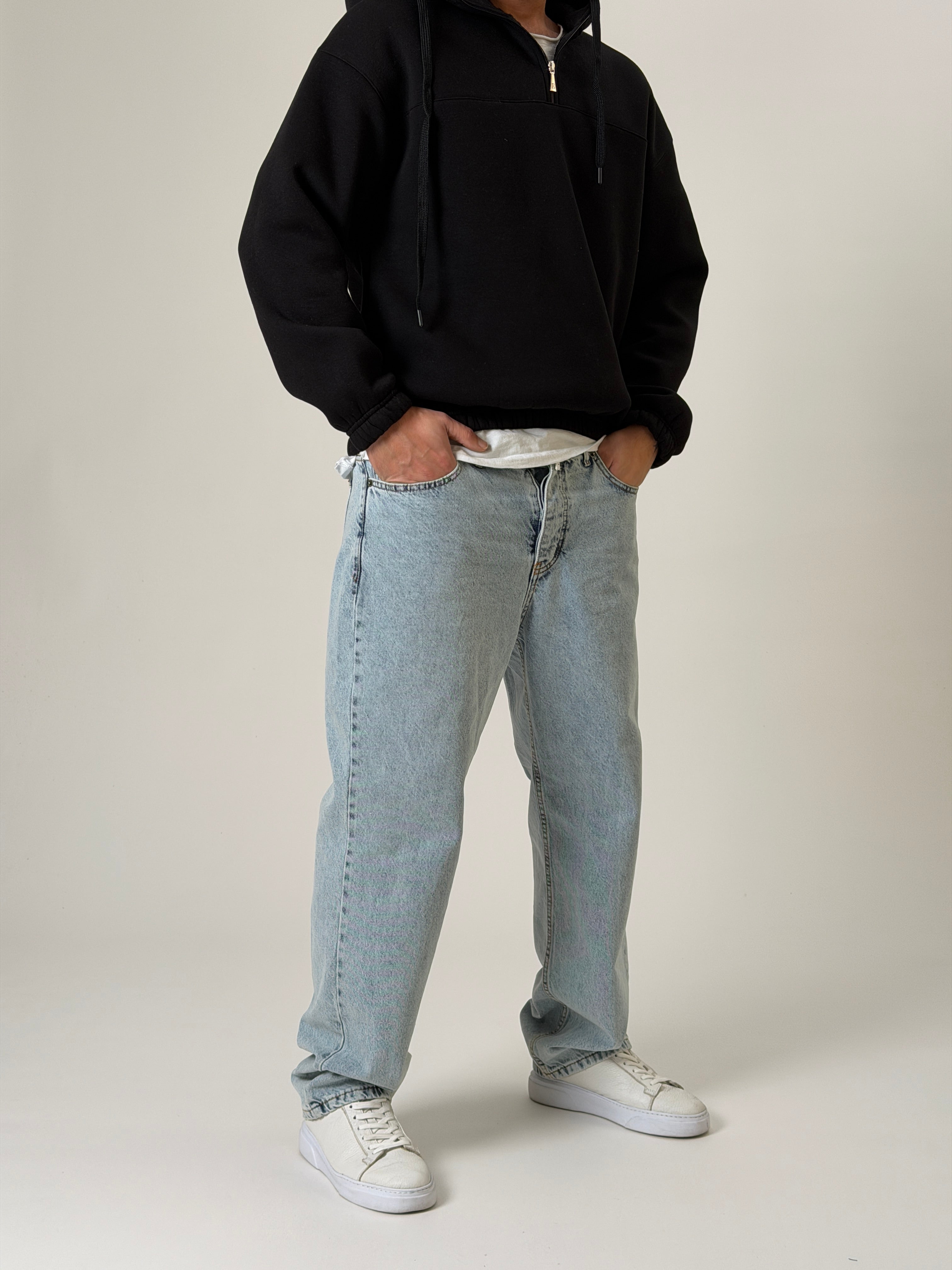 Açık Mavi Baggy Denim Ürün ikincil görseli