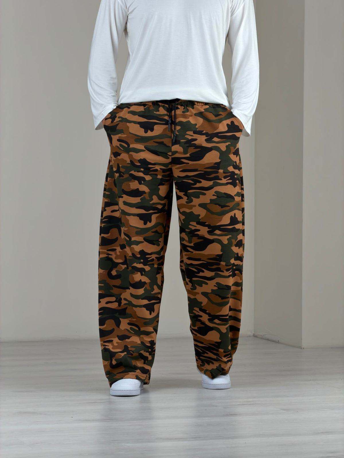 Kamuflaj Desenli Baggy Pantolon
