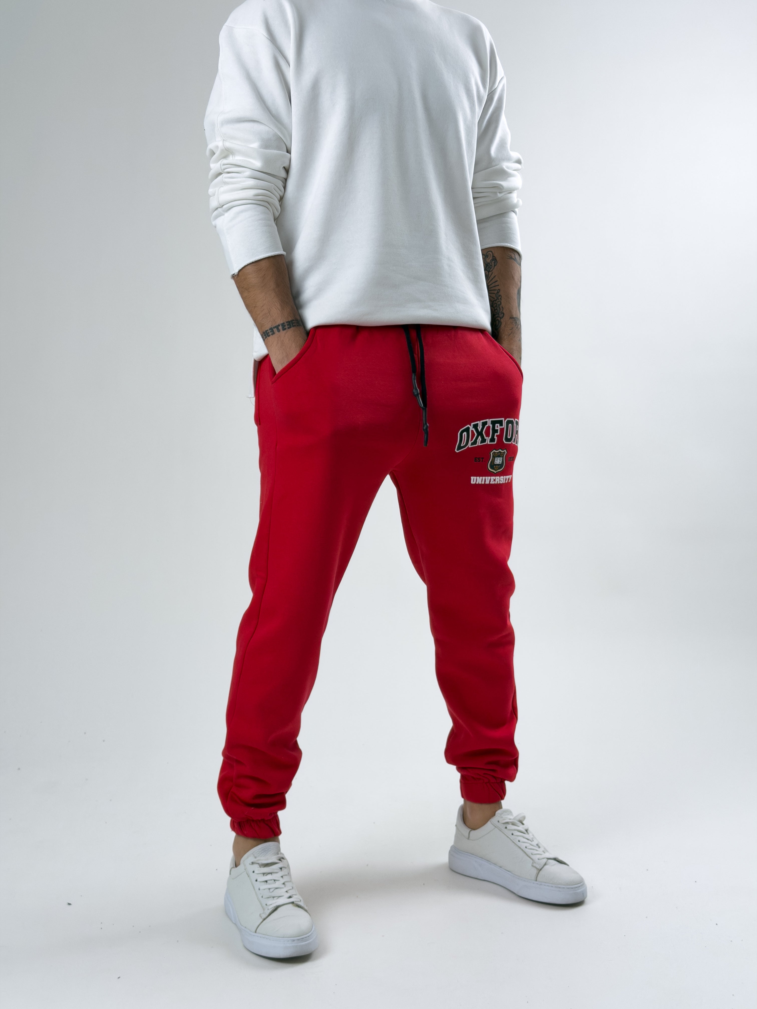 Red Varsity Jogger Pantolon Ürün ana görseli