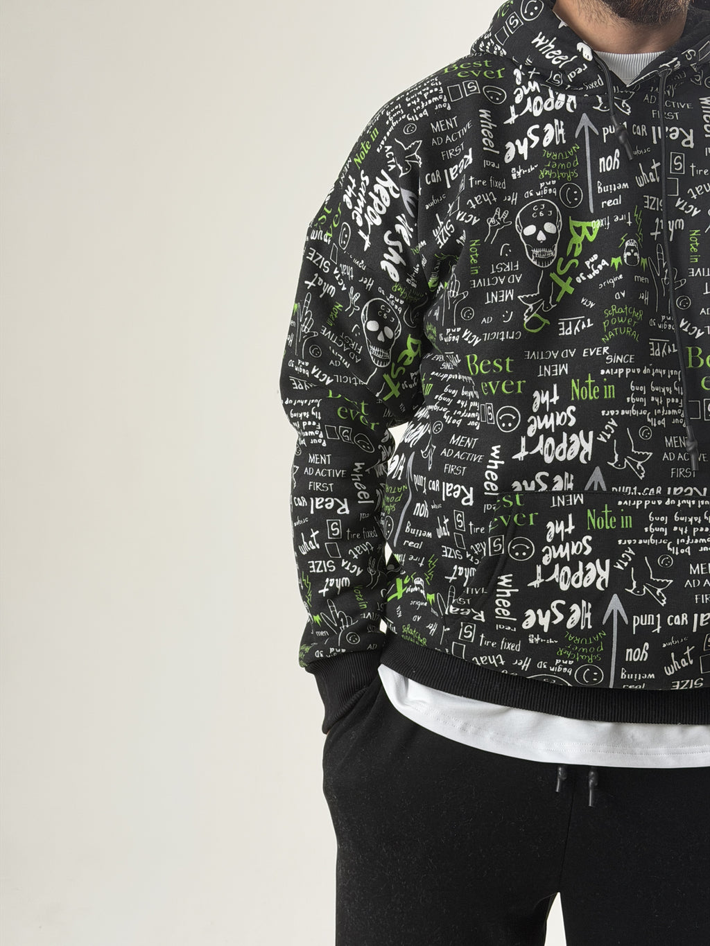 Chalk Effect Hoodie