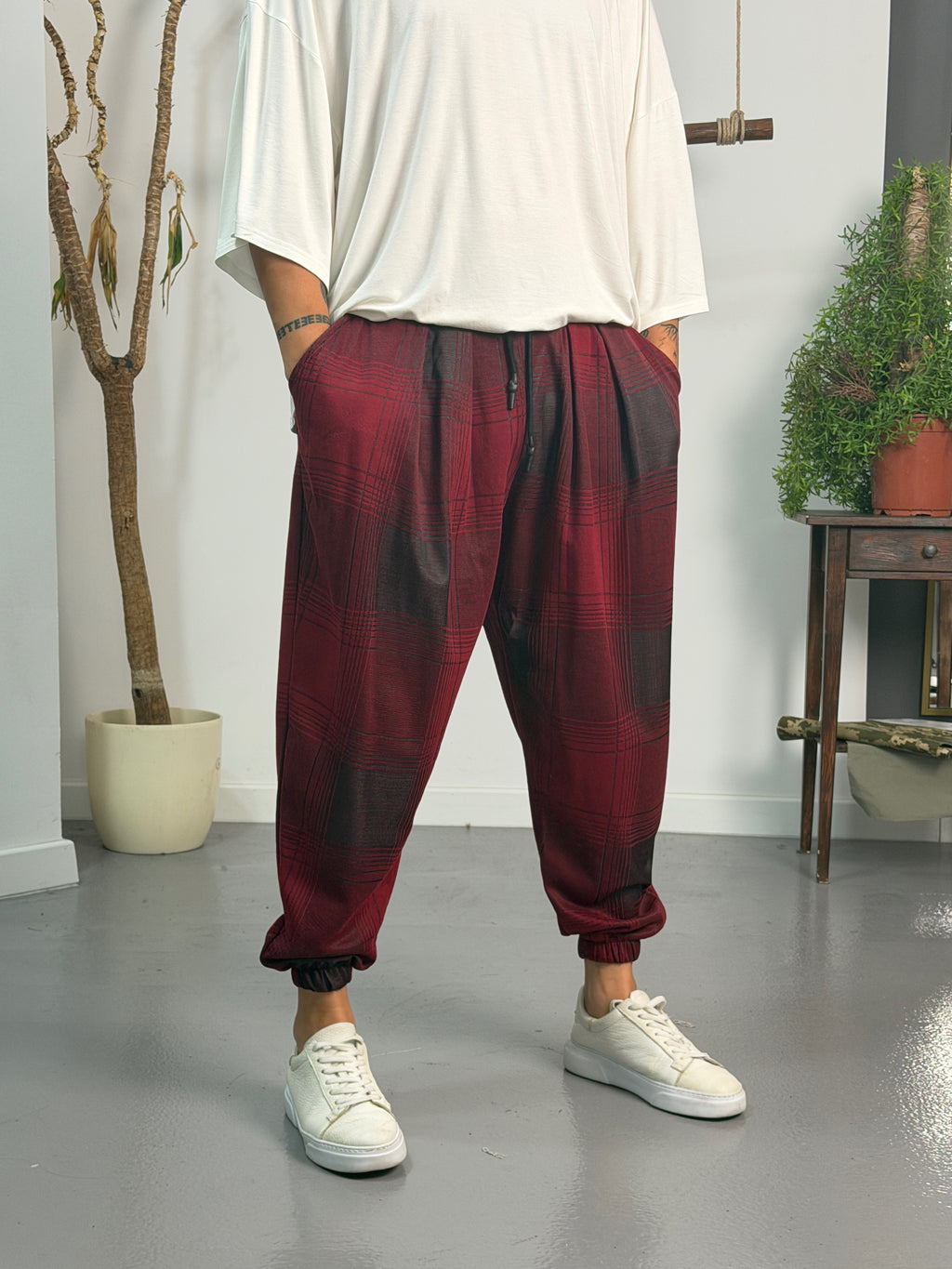 Vandal Plaid Jogger Pantolon