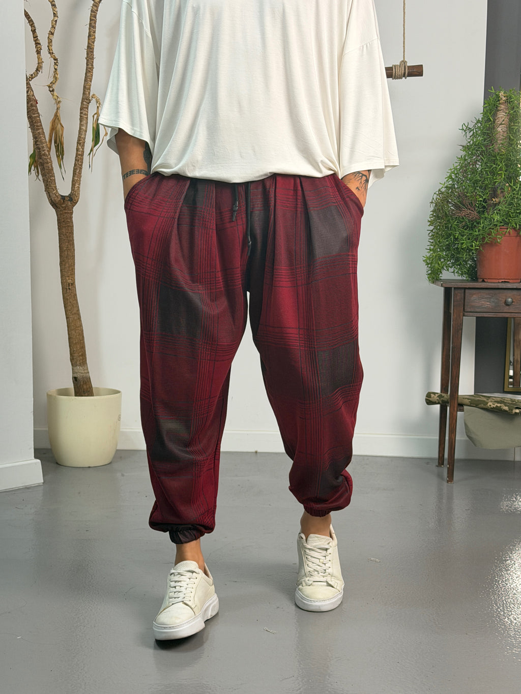 Vandal Plaid Jogger Pantolon