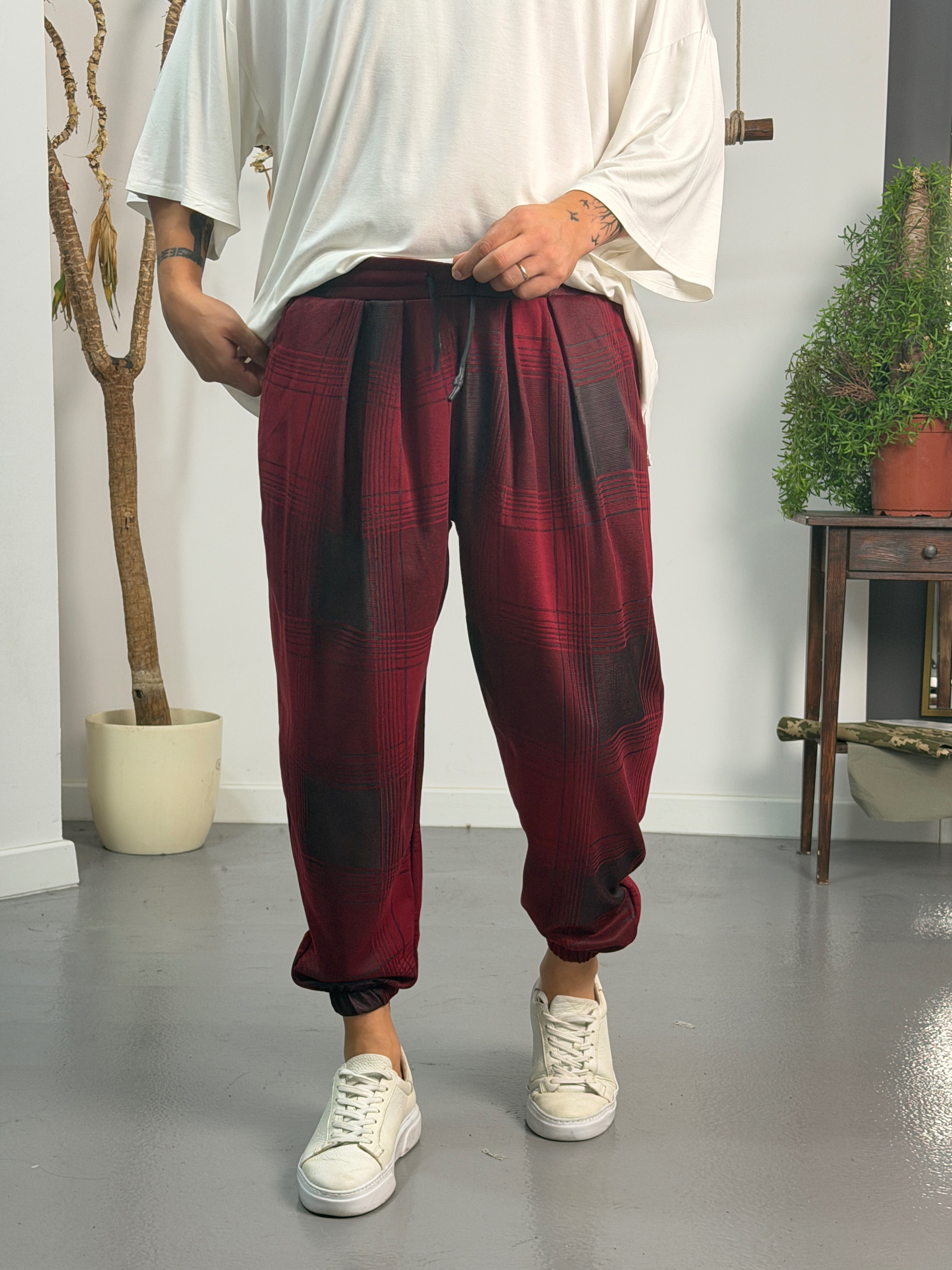 Vandal Plaid Jogger Pantolon