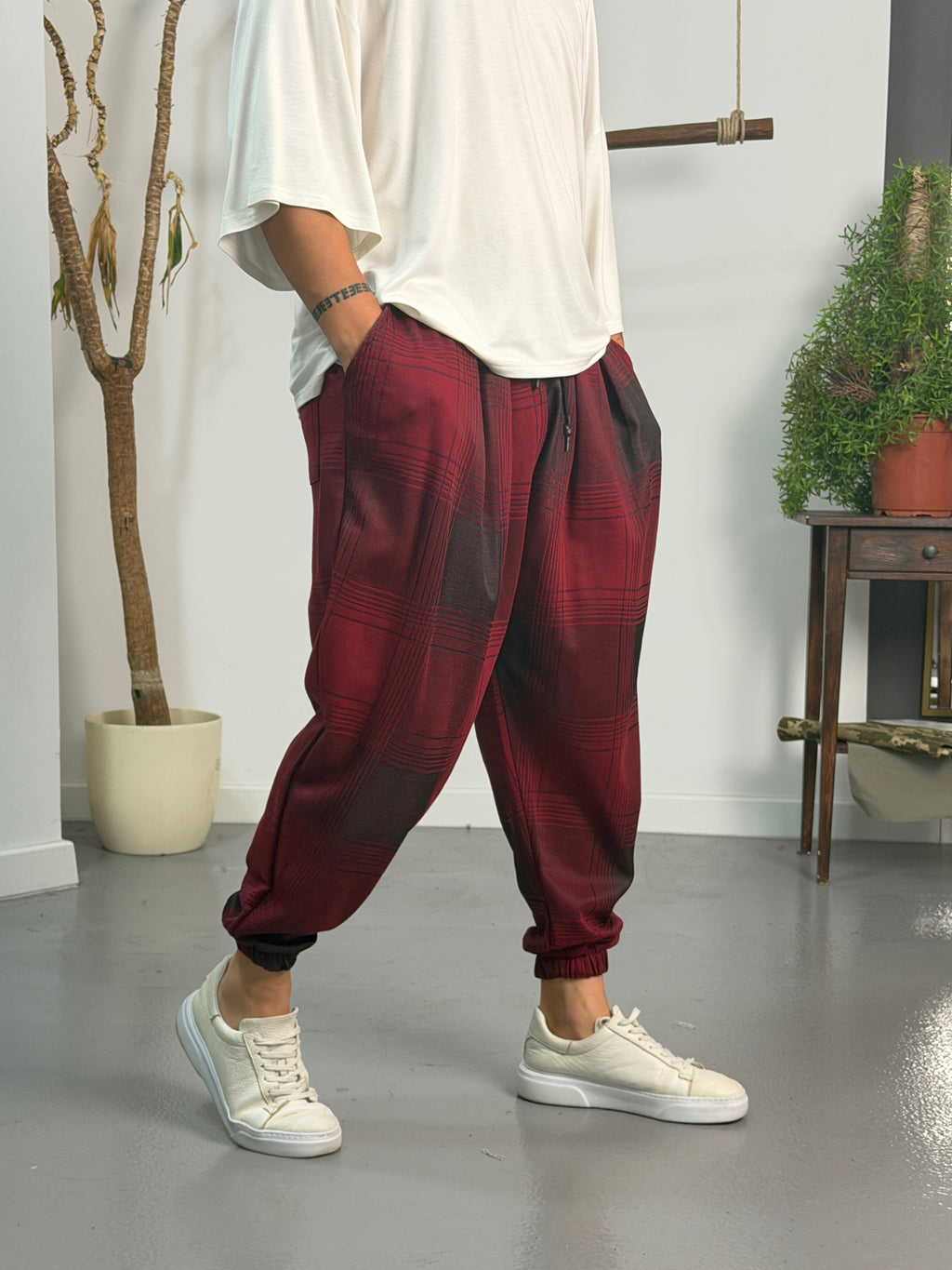 Vandal Plaid Jogger Pantolon