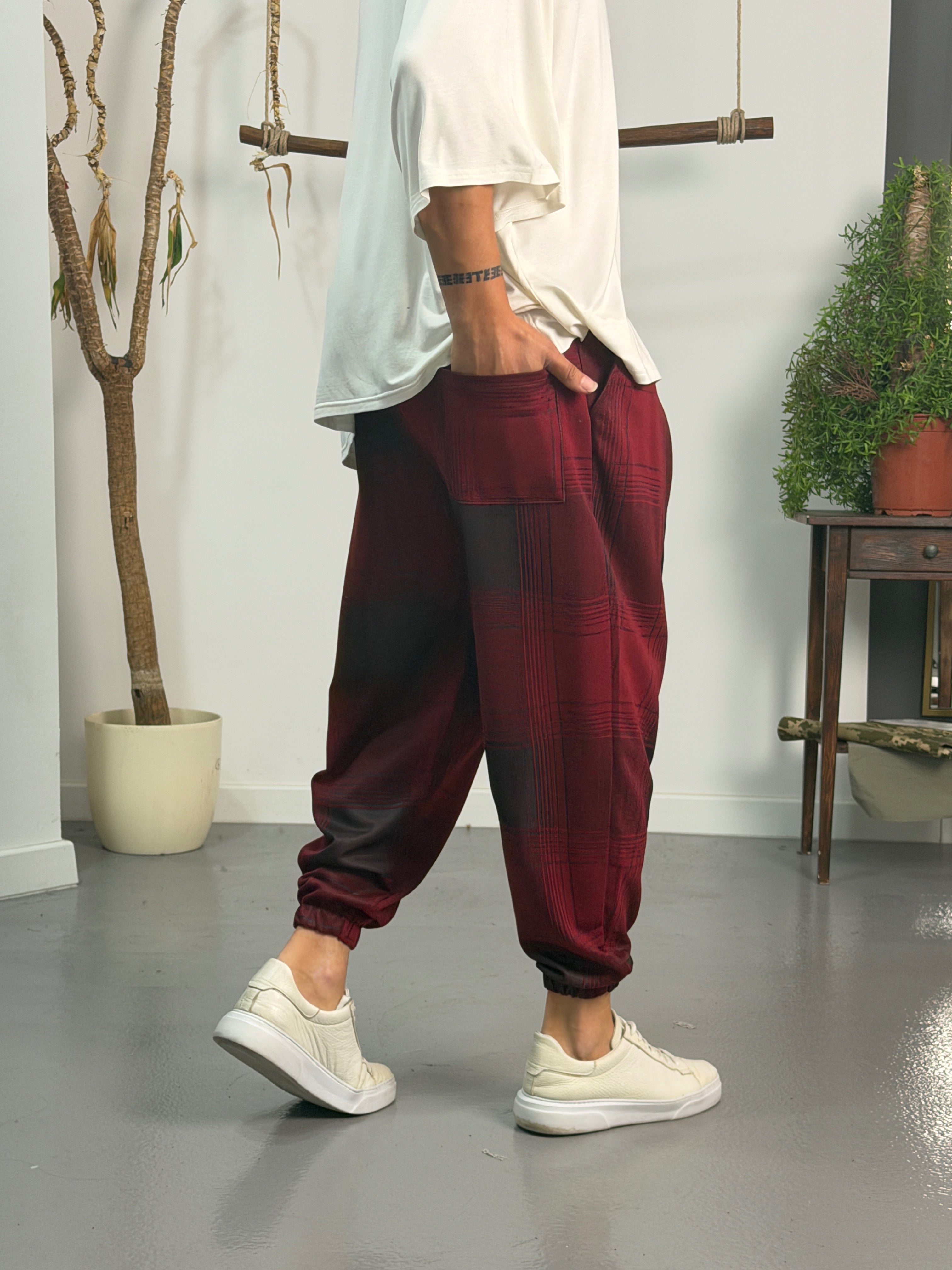 Vandal Plaid Jogger Pantolon
