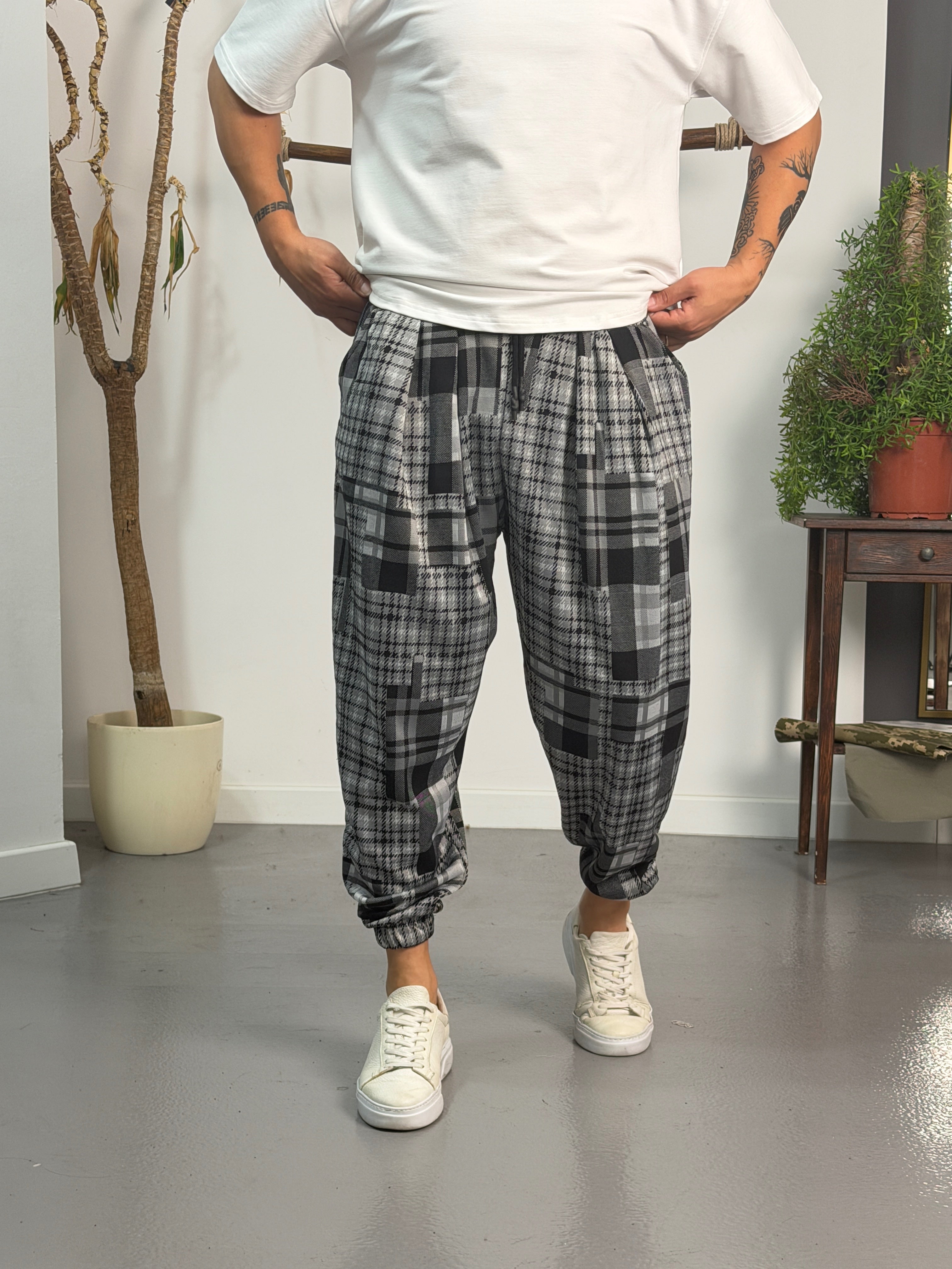 Urban Flannel Jogger Pantolon