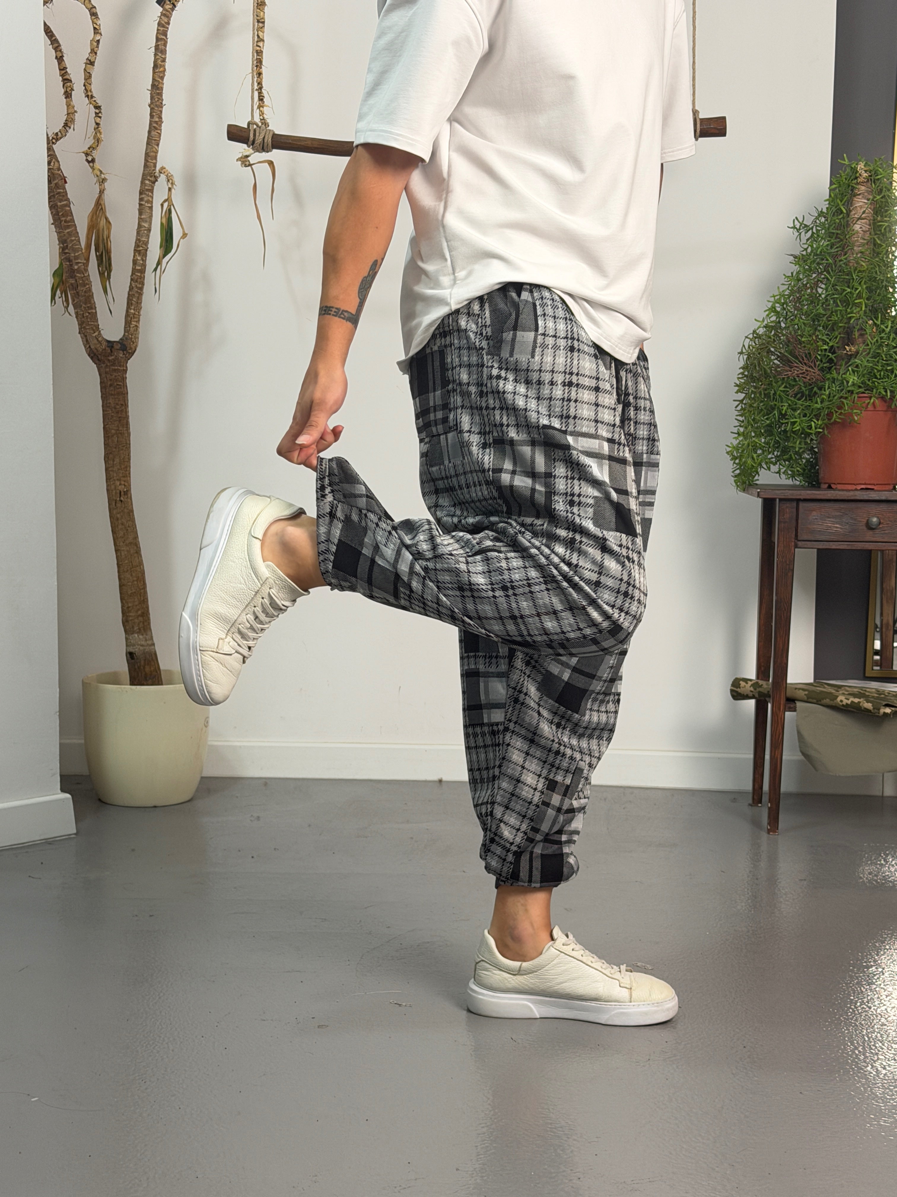 Urban Flannel Jogger Pantolon