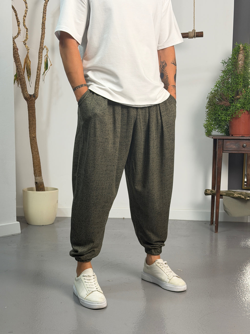 Haki Static Jogger Pantolon