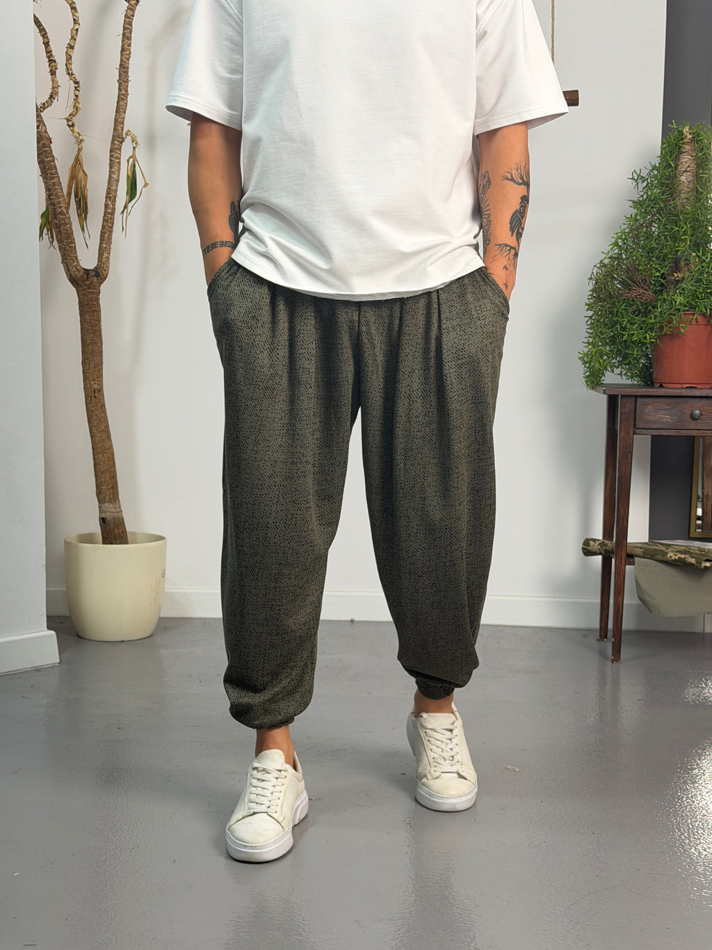 Haki Static Jogger Pantolon