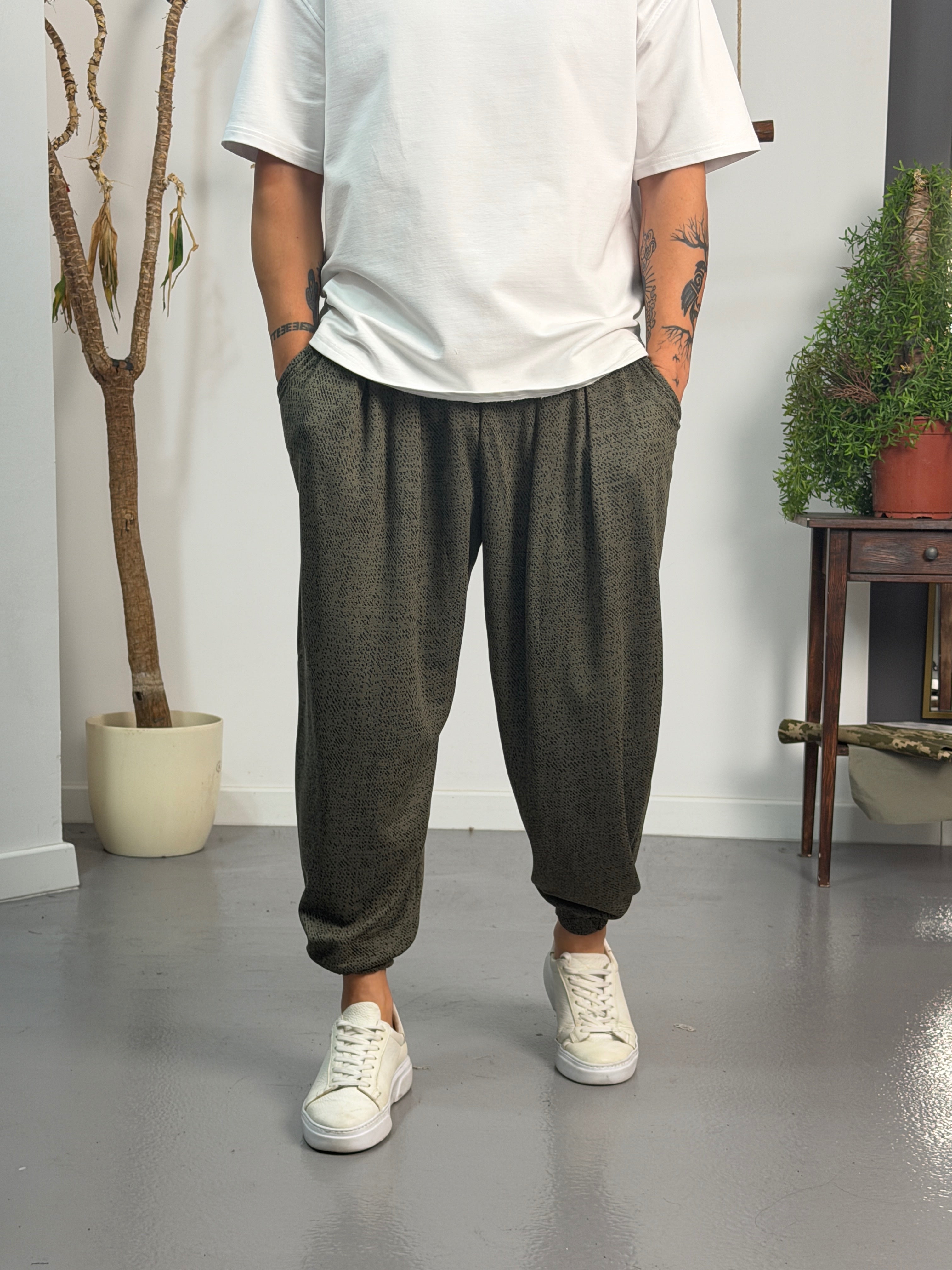 Haki Static Jogger Pantolon