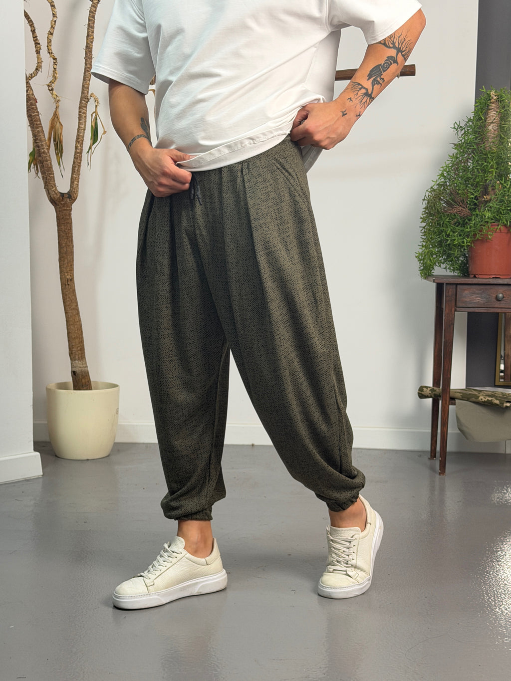 Haki Static Jogger Pantolon