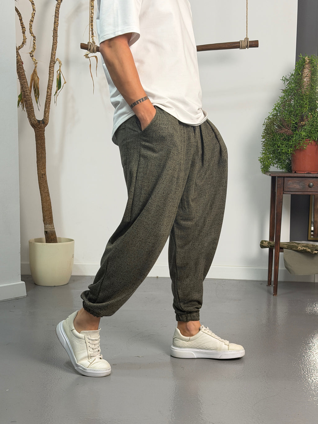 Haki Static Jogger Pantolon