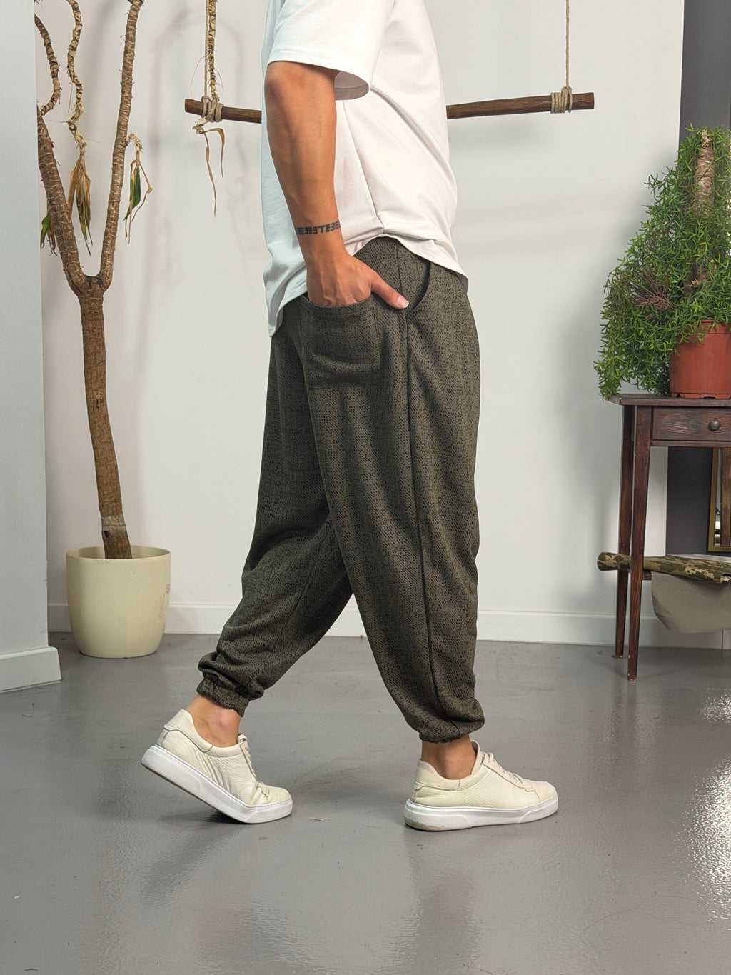 Haki Static Jogger Pantolon