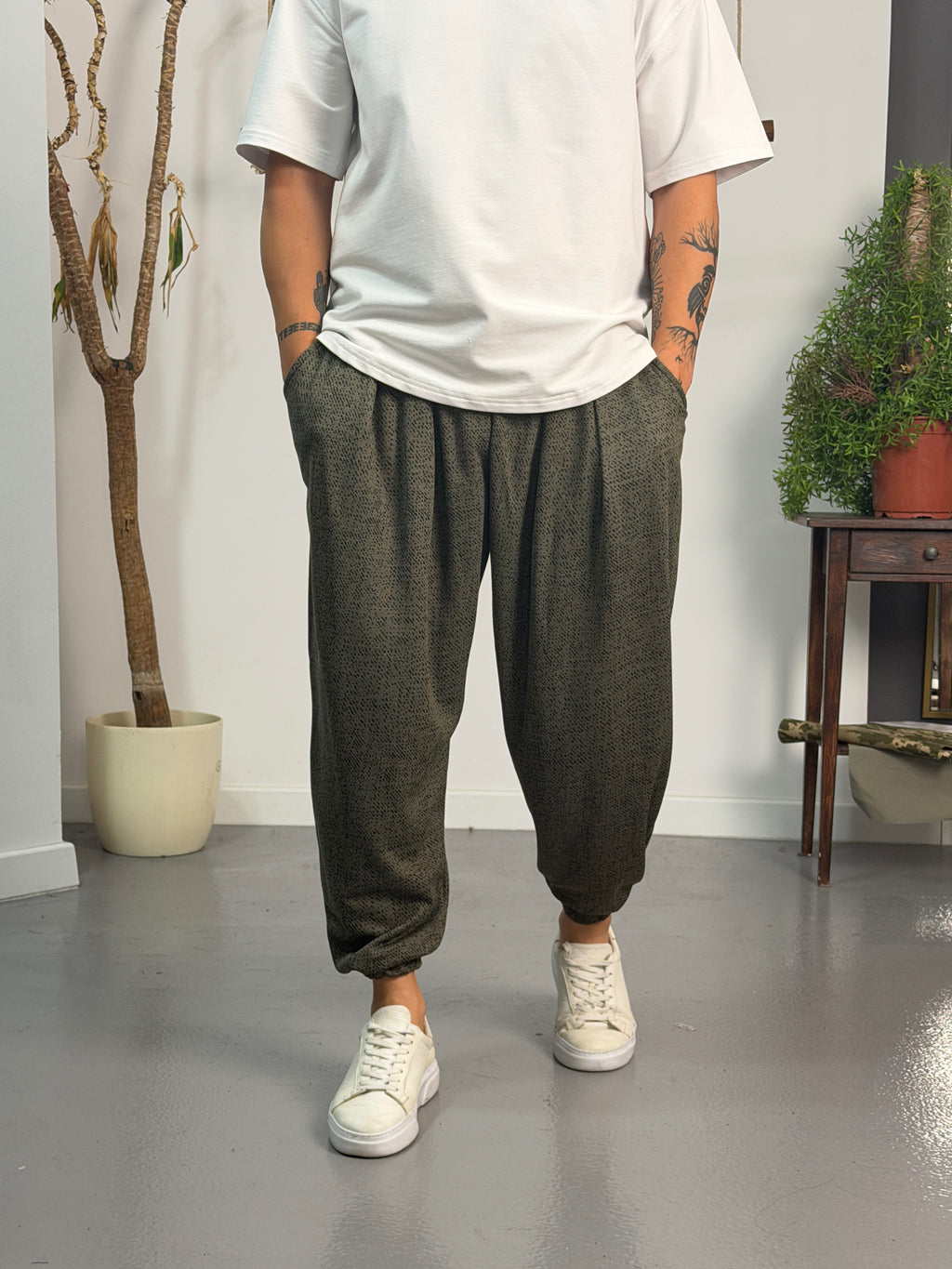 Haki Static Jogger Pantolon