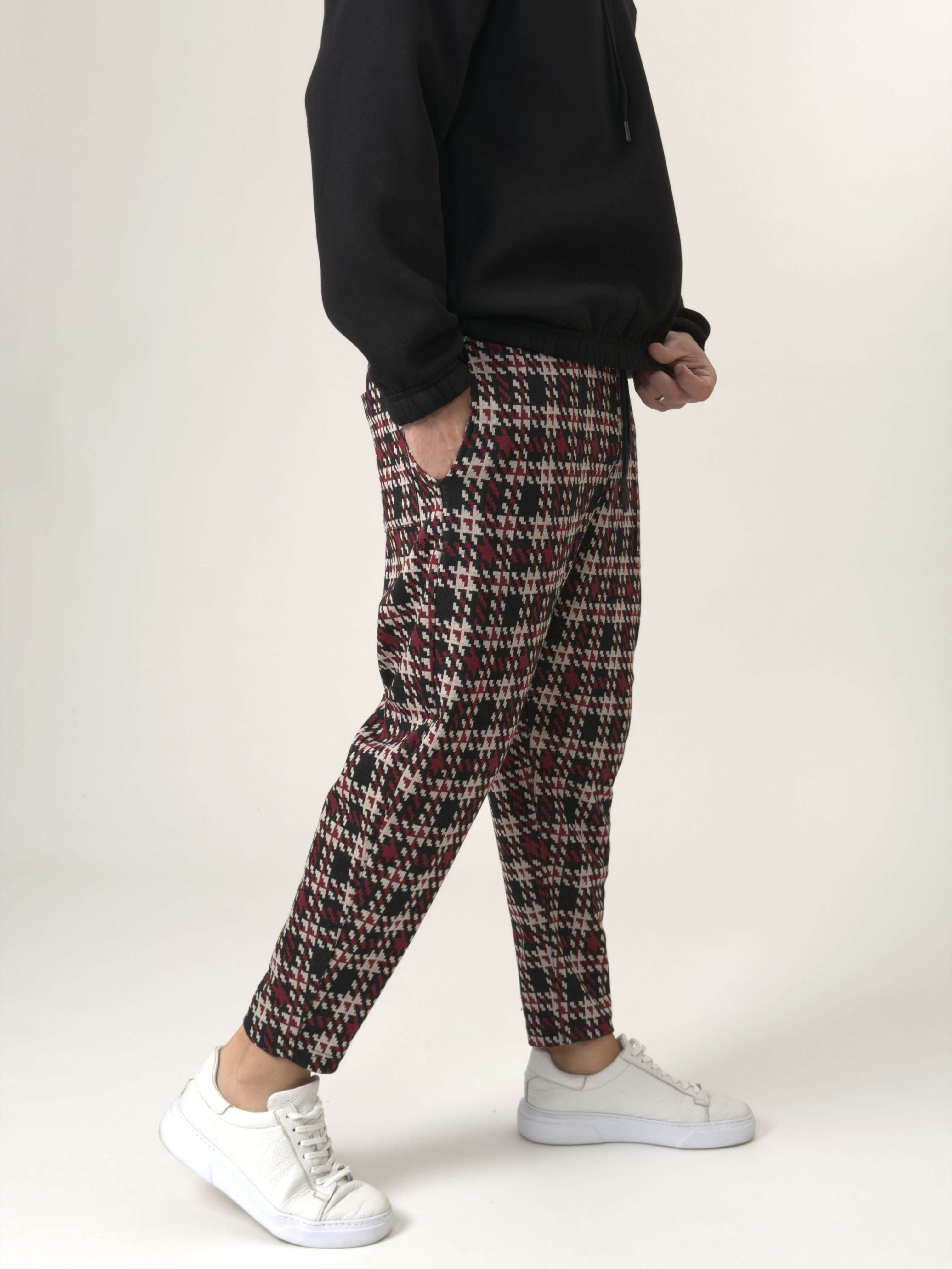 Urban Plaid Jogger Pantolon Ürün ana görseli