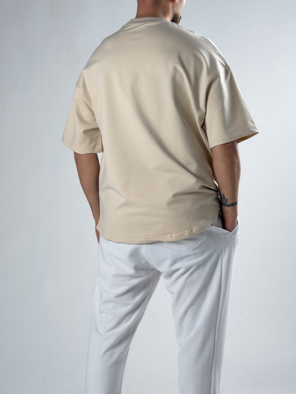 Sand Beige Basic T-Shirt