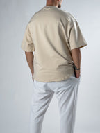 Sand Beige Basic T-Shirt