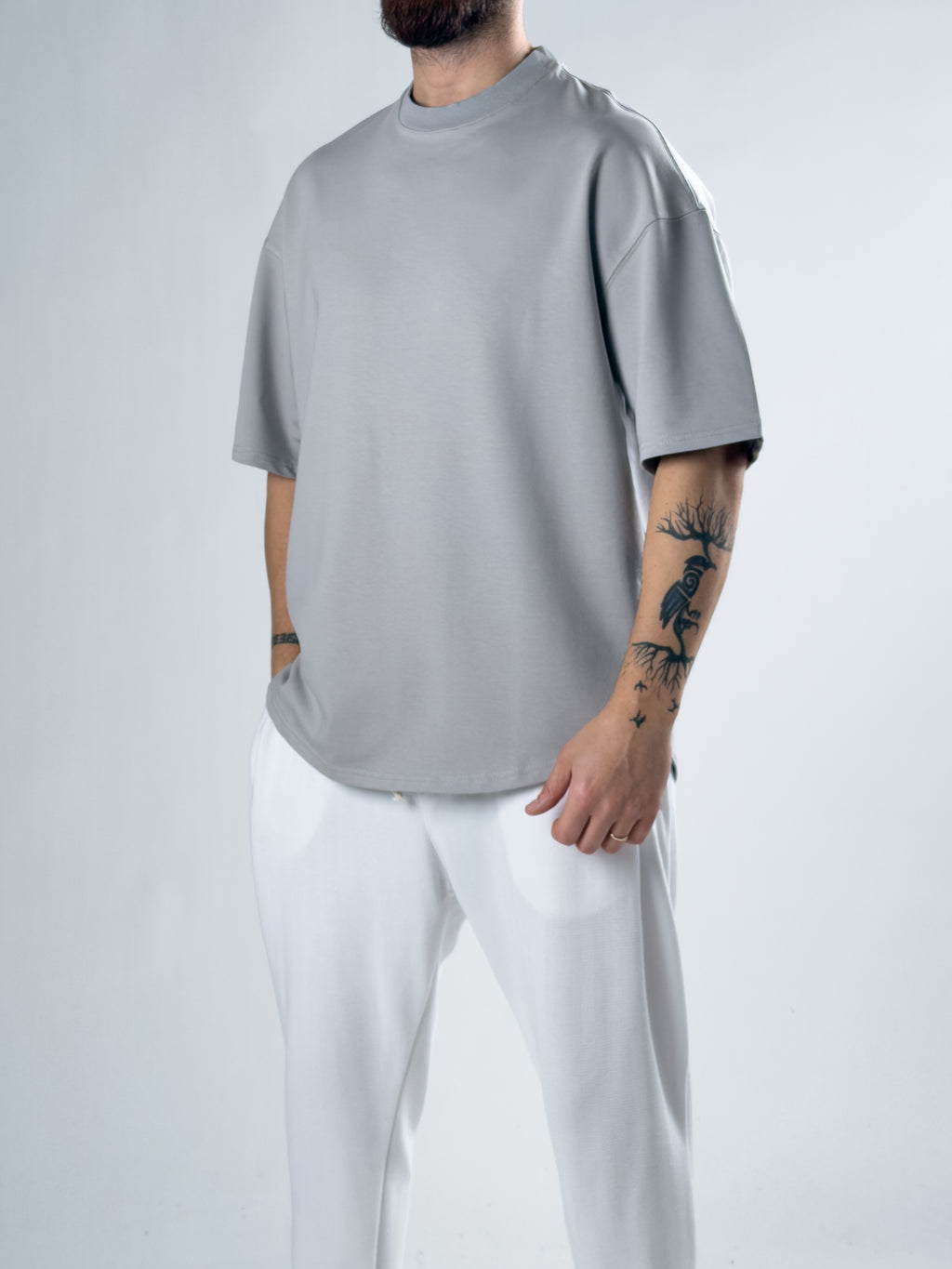 Gri Basic T-Shirt