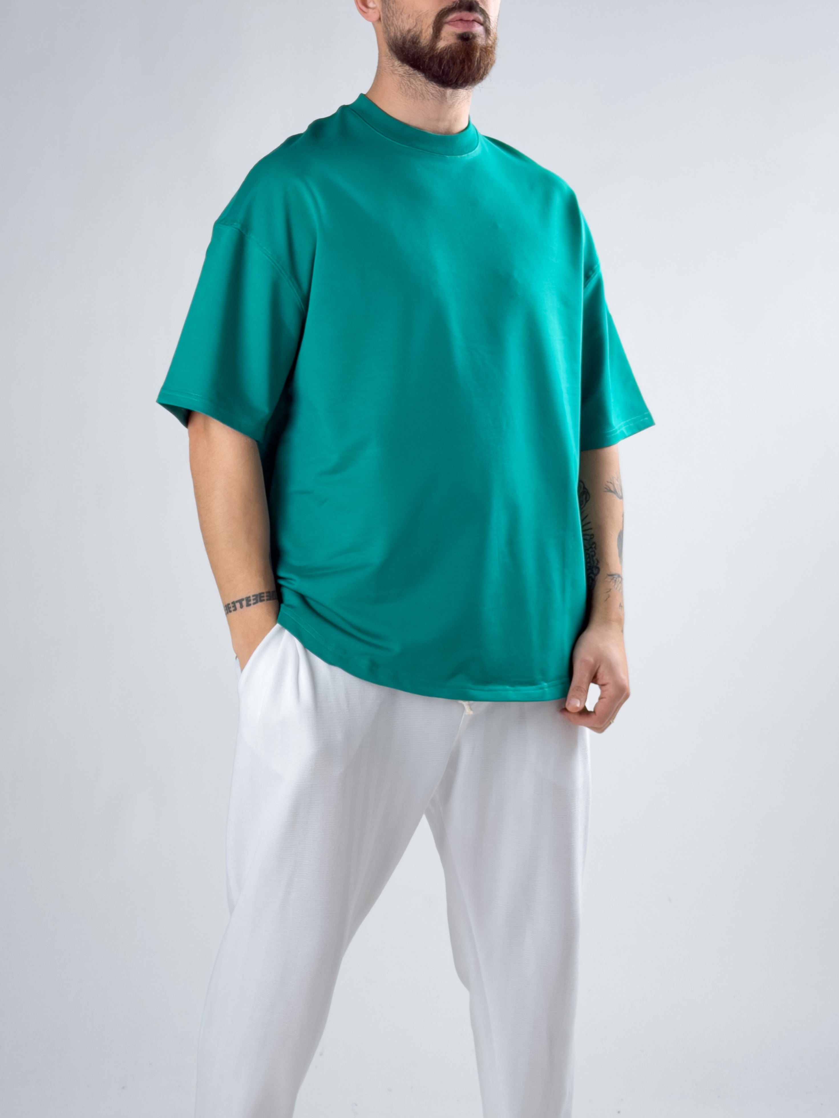 Yeşil Basic T-Shirt Ürün ana görseli