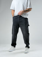 Washed Black Worker Fit Jean