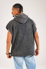 Premium 3 İplik Antrasit Urban Cut Hoodie