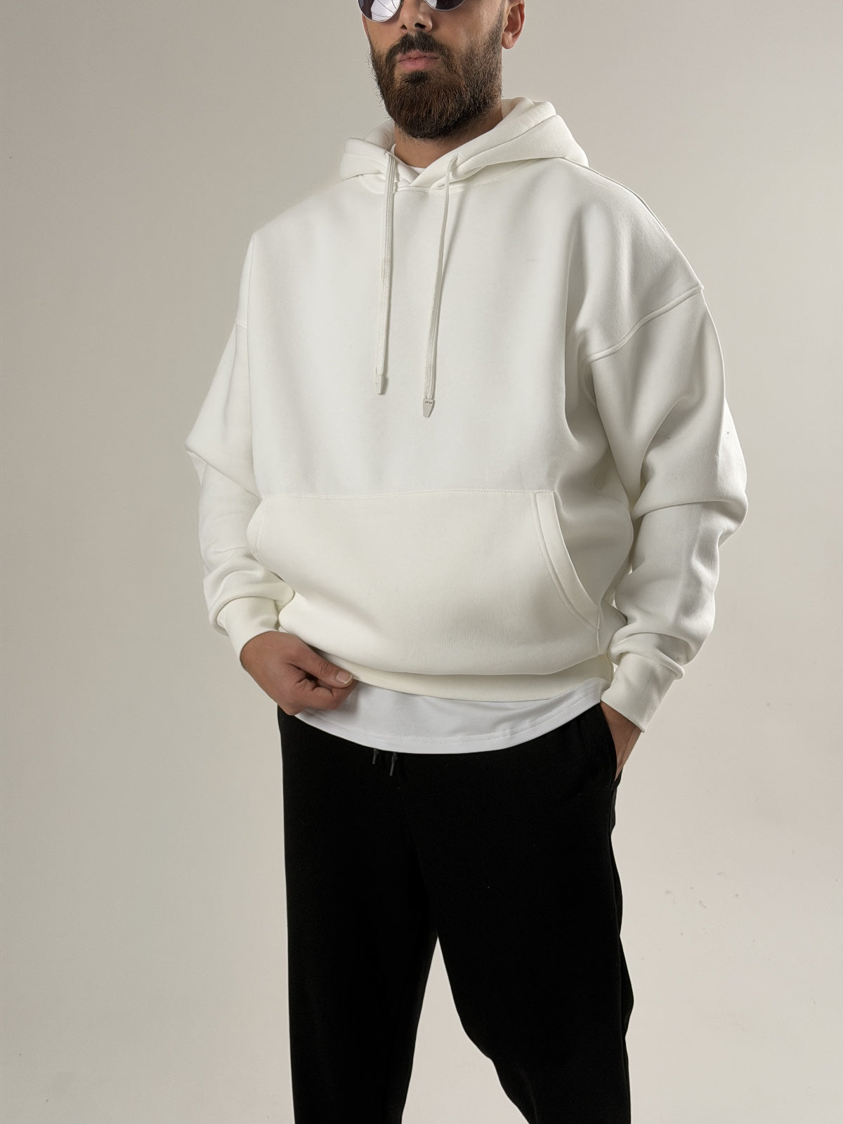 Basic White Hoodie