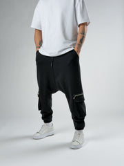 Black Utility Şalvar Pantolon